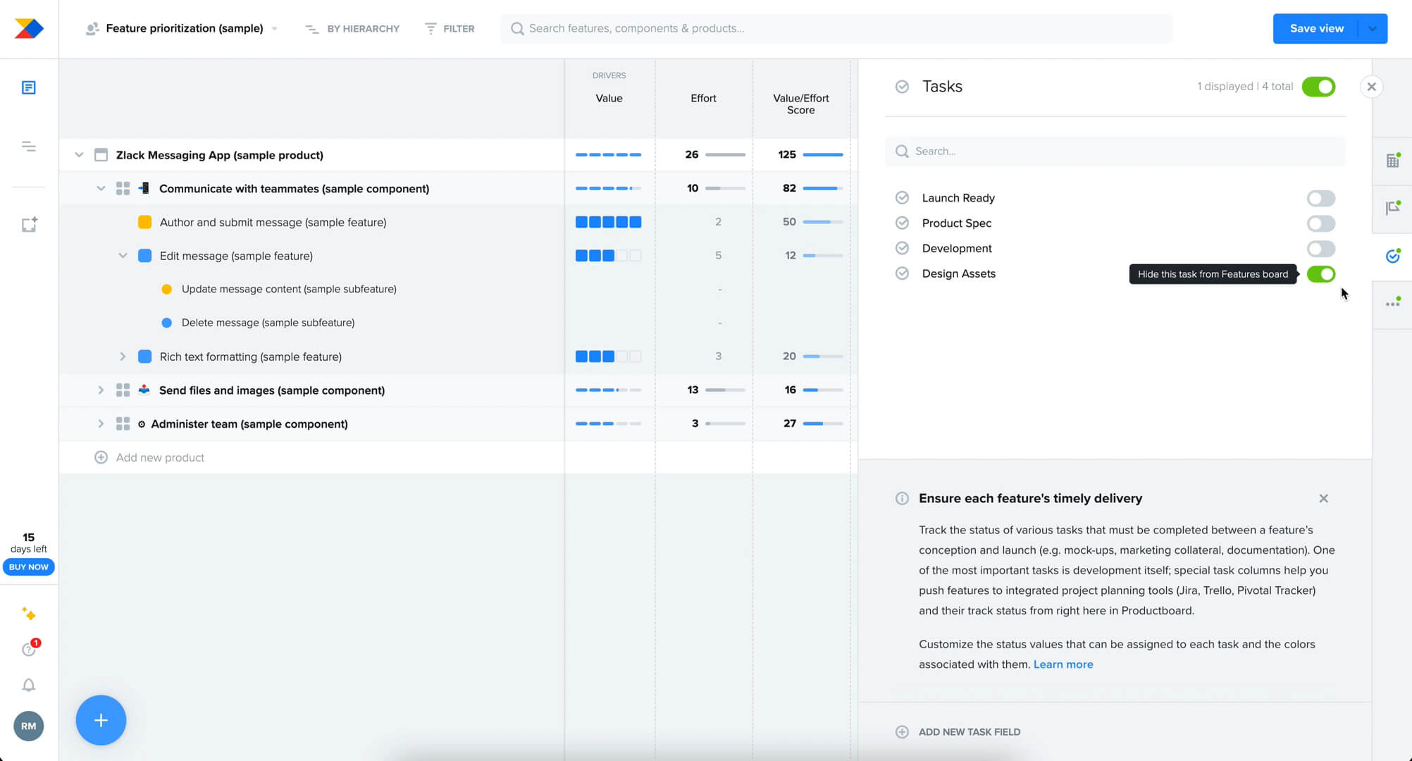 productboard UI, UX Design SaaS Application Design saas ui